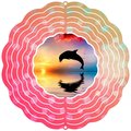 Next Innovations 8" Dolphin At Sunset Wind Spinner 101407002-DOLPHINAT